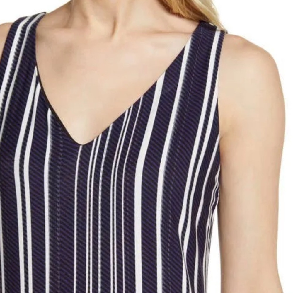 Tommy Bahama Anoche Sleeveless Stripe Shift HI-LOW Maxi Dress Sz M - Picture 11 of 14